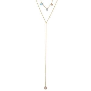 Sara Blaine/eSBe Golden Twilight Lariat Necklace